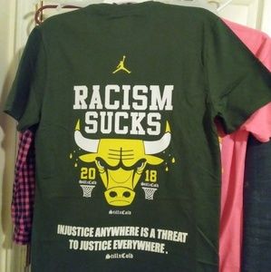 Custom (sz small) RACISM SUCKS